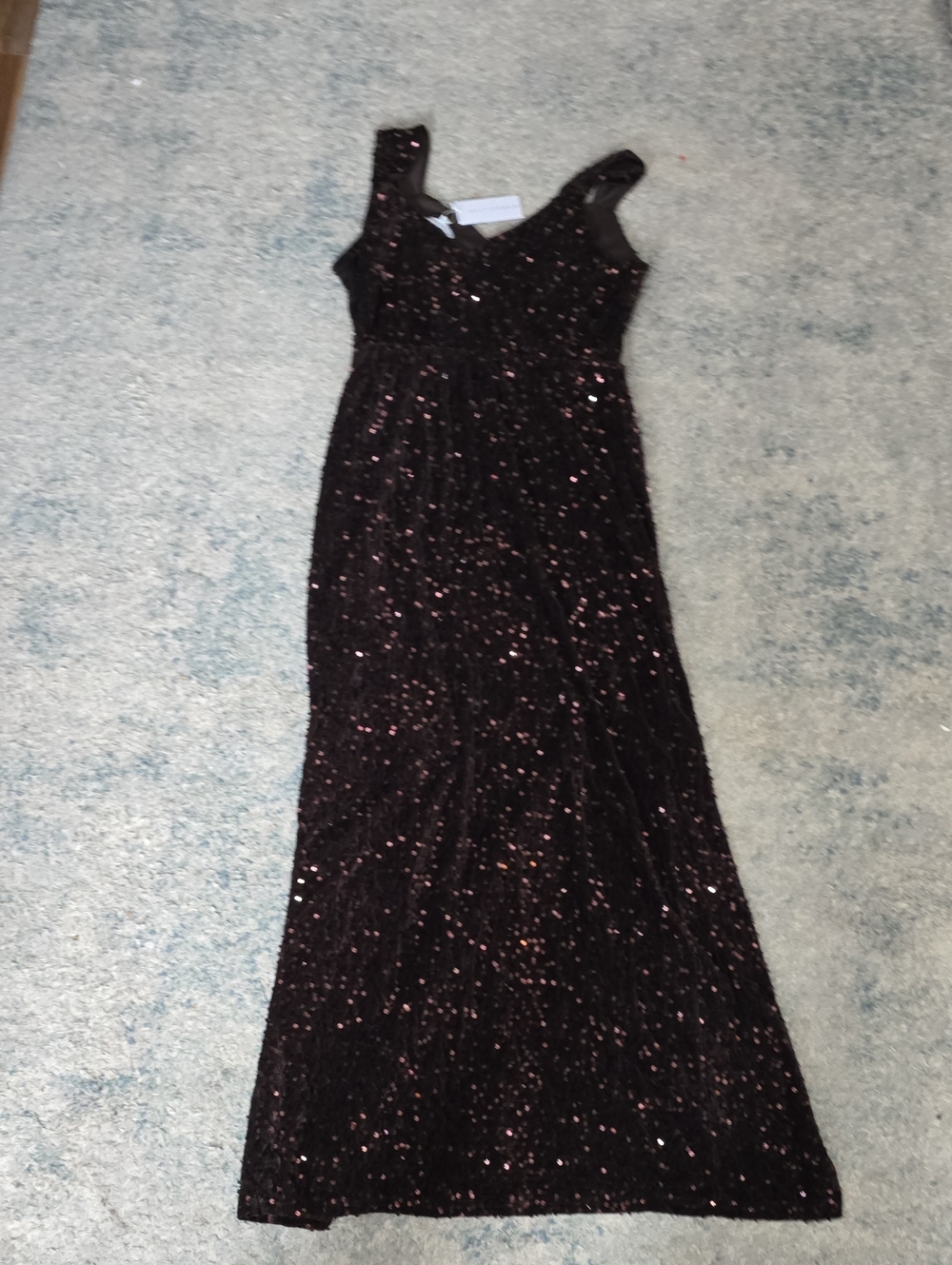 Baltic Born Black Sequin Maxi Dress
